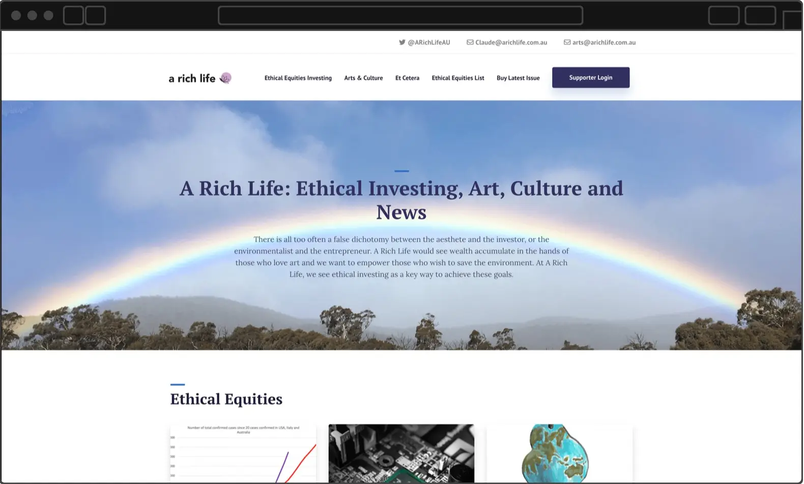 Initial view of A Rich Life