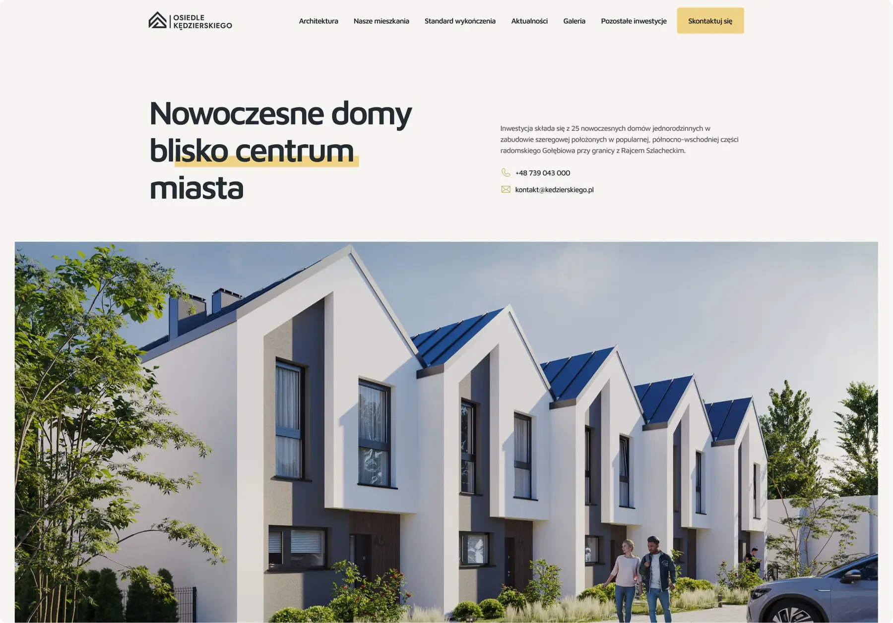 Osiedle Kędzierskiego landing page