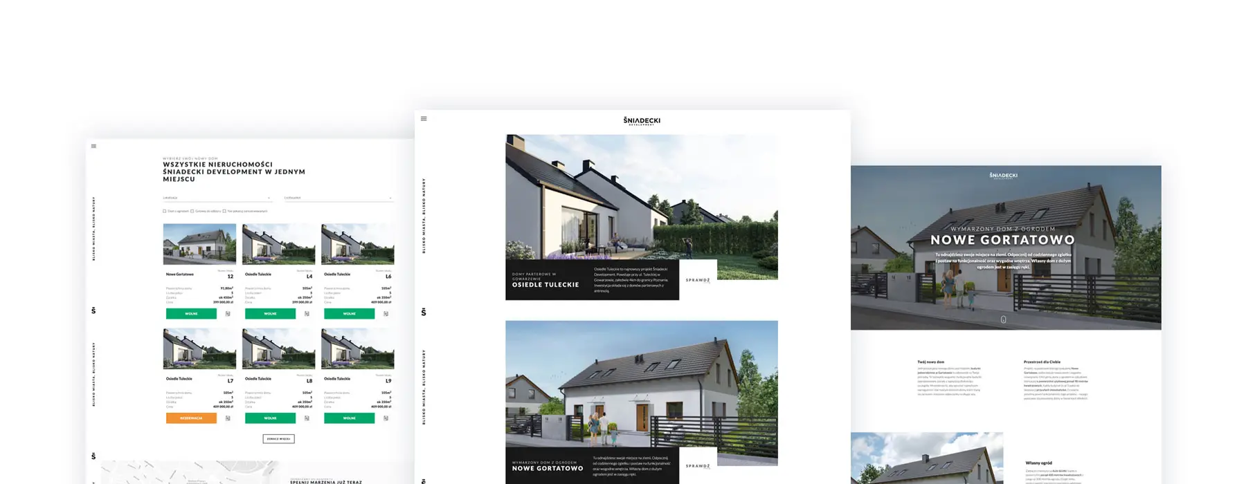 Sniadecki Development website screenshot